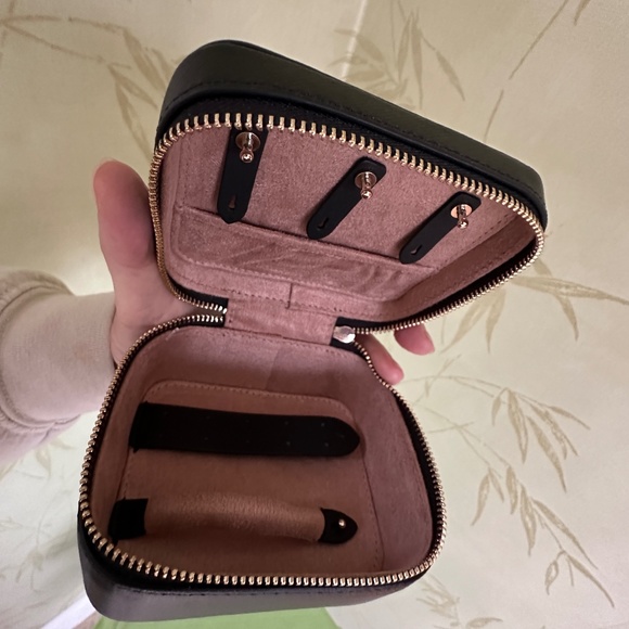 KATE SPADE STACI LEATHER JEWELRY BOX:NWT BLACK - Picture 11 of 14